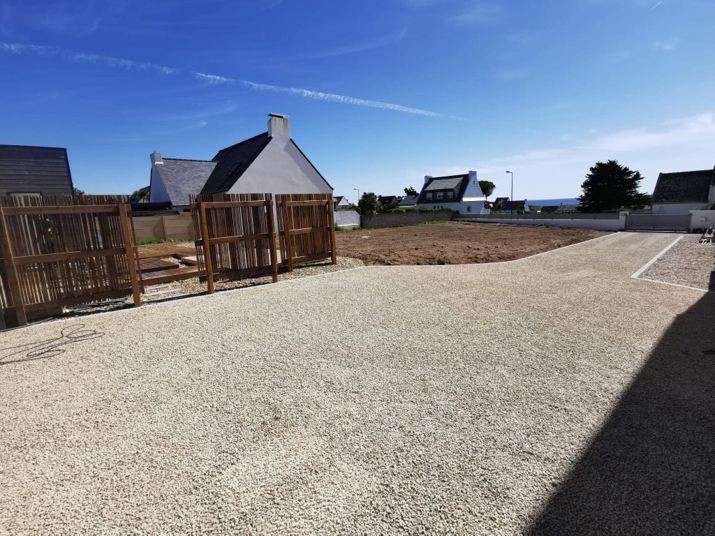 Photo de fin de chantier de terrassement réalisé par Kerra Terrassement 