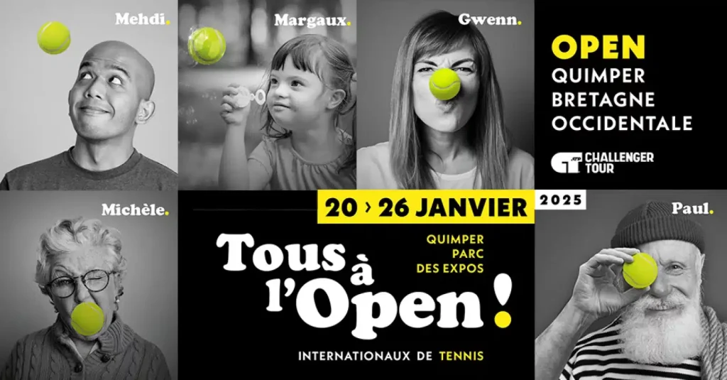 Partenaire de l'open de tennis de Quimper